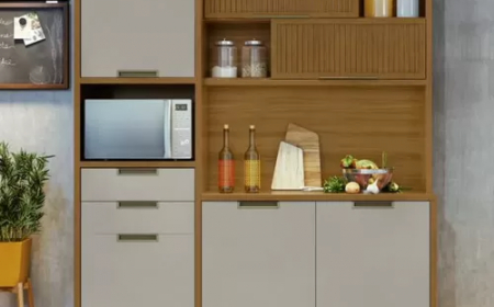 Armário de Cozinha Loft Imperatriz 6 Portas 2 Gavetas Nesher - A Escolha Ideal para Sua Cozinha