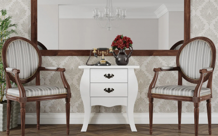 Cômoda Patrimar Bombe Premier 2 Gavetas (L68 x A71): A Elegância e Praticidade Que Seu Quarto Merece