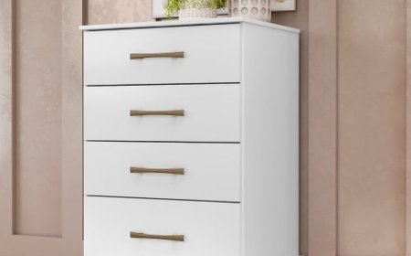 Cômoda Moval MS913 5 Gavetas (L61 x A90): Praticidade e Estilo para o Seu Quarto