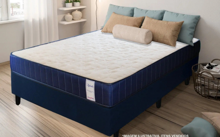 Colchão Apolospuma Casal Azullastic Molas 138x188x25 180K NF